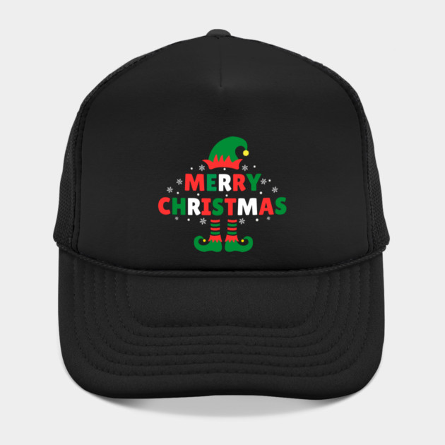 Merry Christmas Elf Hat And Legs by Creatifly Graphic Tees