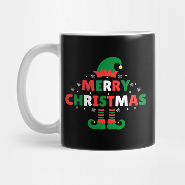Merry Christmas Elf Hat And Legs by Creatifly Graphic Tees
