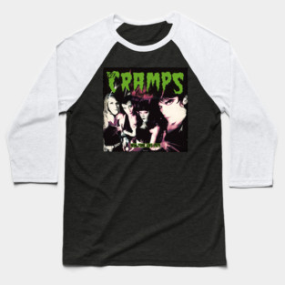 Live in New York Album Cover By The Cramps Baseball T-Shirt