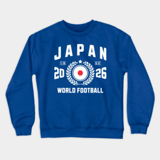 Japan Football Supporter 2026 Badge Design Crewneck Sweatshirt
