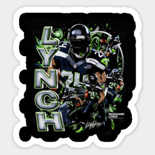 Marshawn Lynch Seattle Vertical Sticker