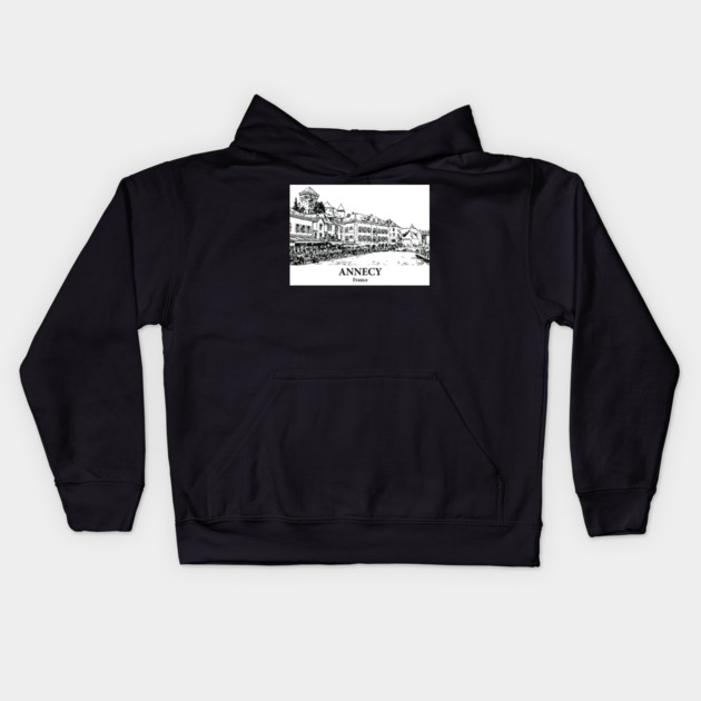 Annecy - France Kids Hoodie by Lakeric