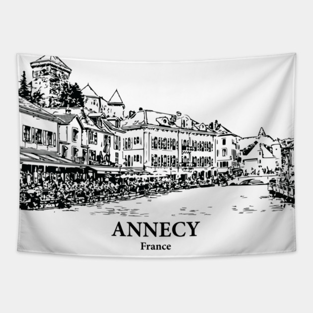 Annecy - France Tapestry by Lakeric