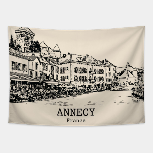 Annecy - France Tapestry by Lakeric