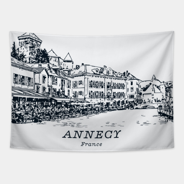 Annecy - France Tapestry by Lakeric