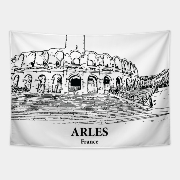 Arles - France Tapestry by Lakeric