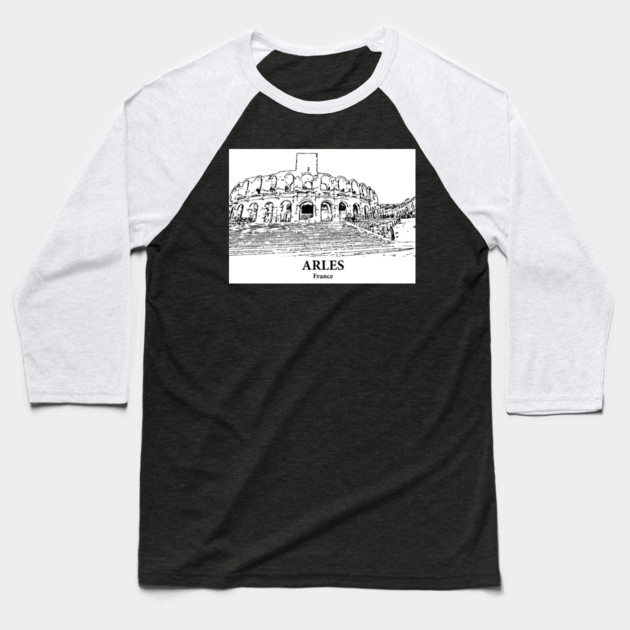 Arles - France Baseball T-Shirt by Lakeric