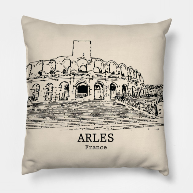 Arles - France Pillow by Lakeric