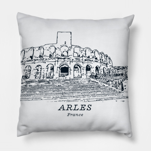 Arles - France Pillow by Lakeric