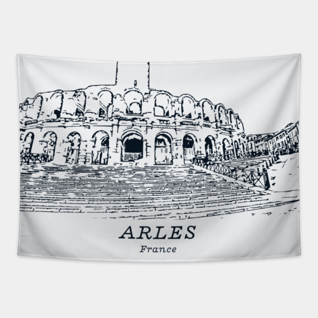 Arles - France Tapestry by Lakeric