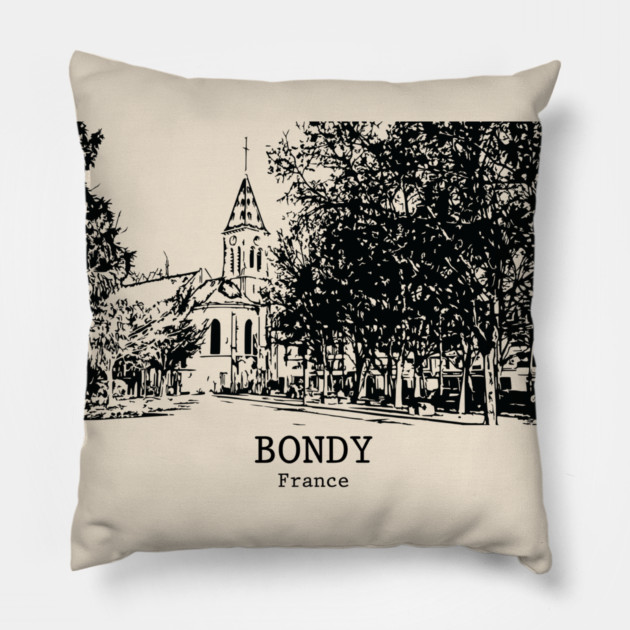 Bondy - France Pillow by Lakeric