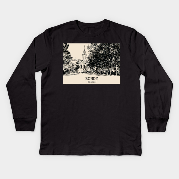 Bondy - France Kids Long Sleeve T-Shirt by Lakeric