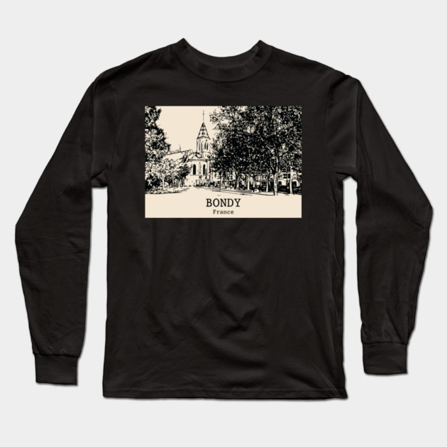 Bondy - France Long Sleeve T-Shirt by Lakeric