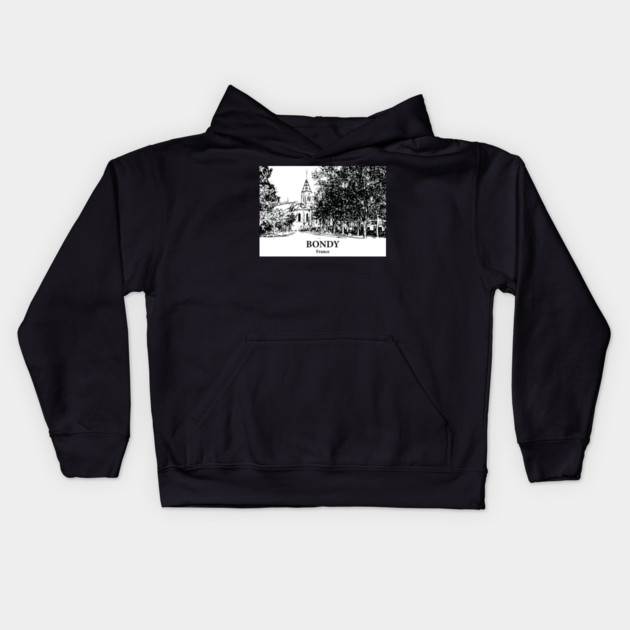 Bondy - France Kids Hoodie by Lakeric