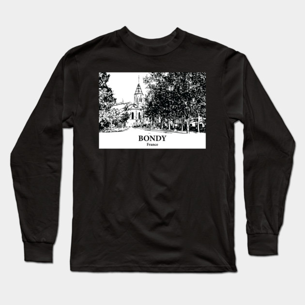 Bondy - France Long Sleeve T-Shirt by Lakeric