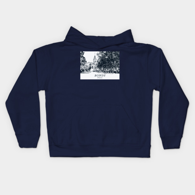 Bondy - France Kids Hoodie by Lakeric