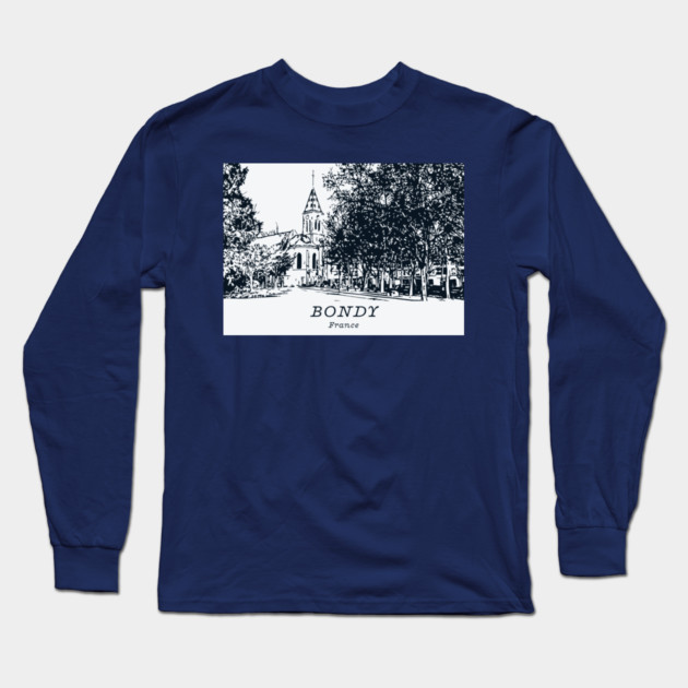 Bondy - France Long Sleeve T-Shirt by Lakeric