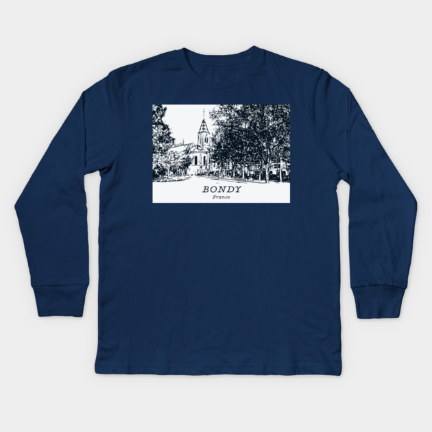 Bondy - France Kids Long Sleeve T-Shirt by Lakeric
