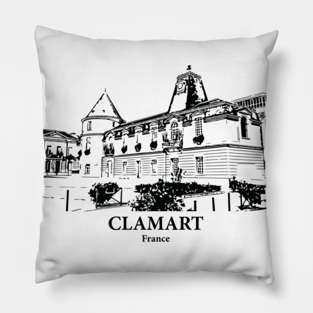 Clamart - France Pillow by Lakeric