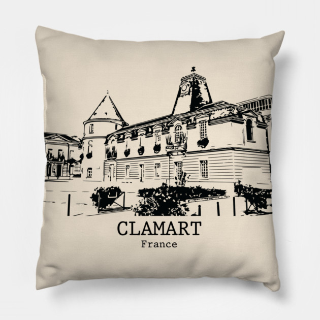 Clamart - France Pillow by Lakeric