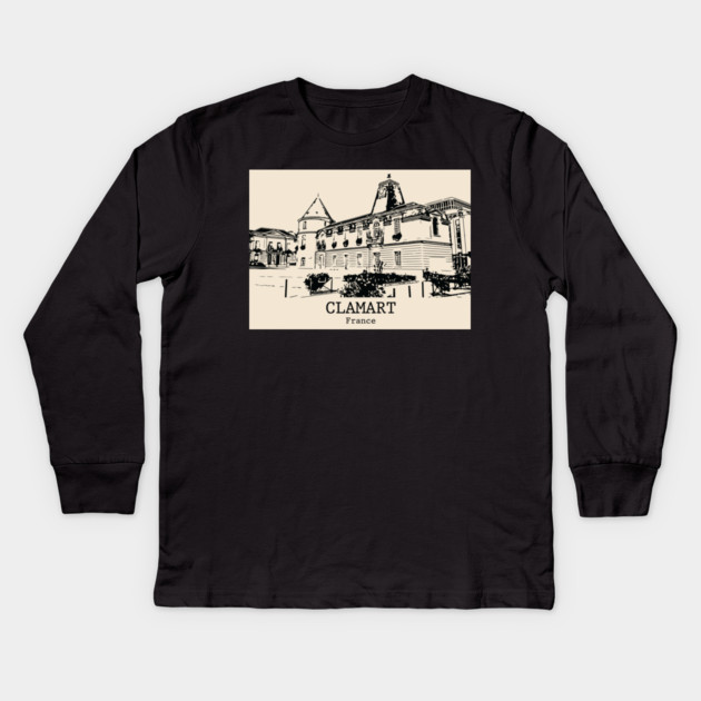Clamart - France Kids Long Sleeve T-Shirt by Lakeric