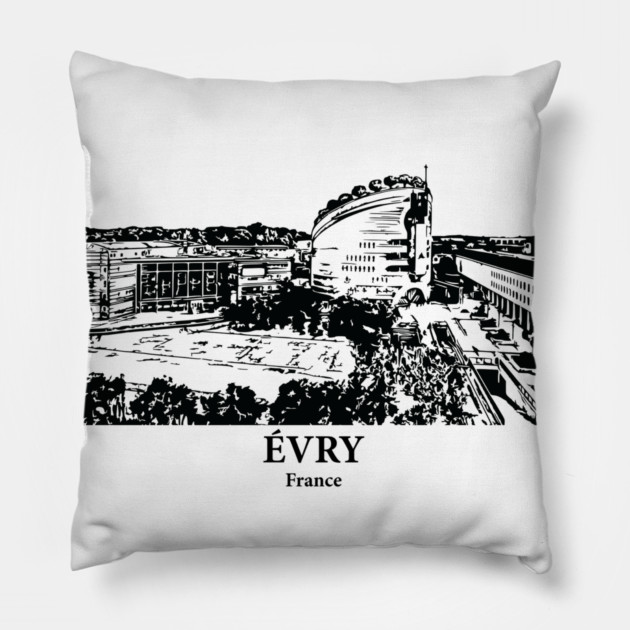 Évry - France Pillow by Lakeric