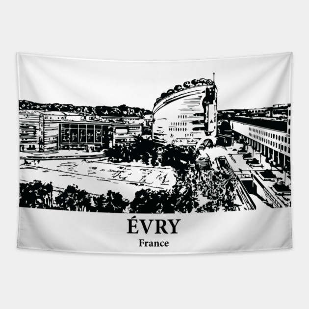 Évry - France Tapestry by Lakeric