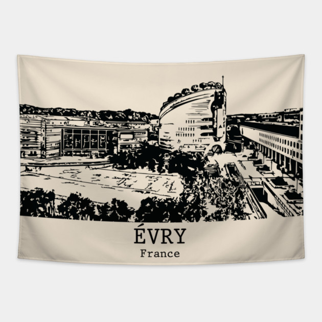 Évry - France Tapestry by Lakeric
