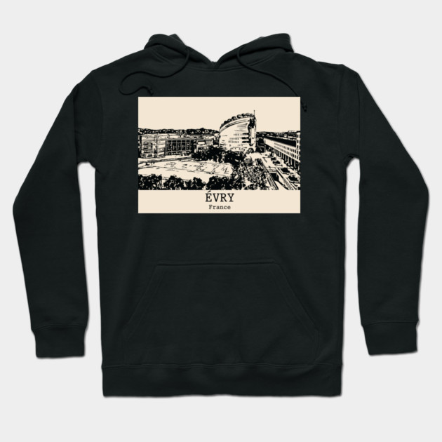 Évry - France Hoodie by Lakeric