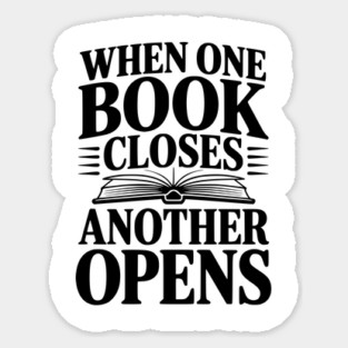 When One Book Closes Another Opens Magnet