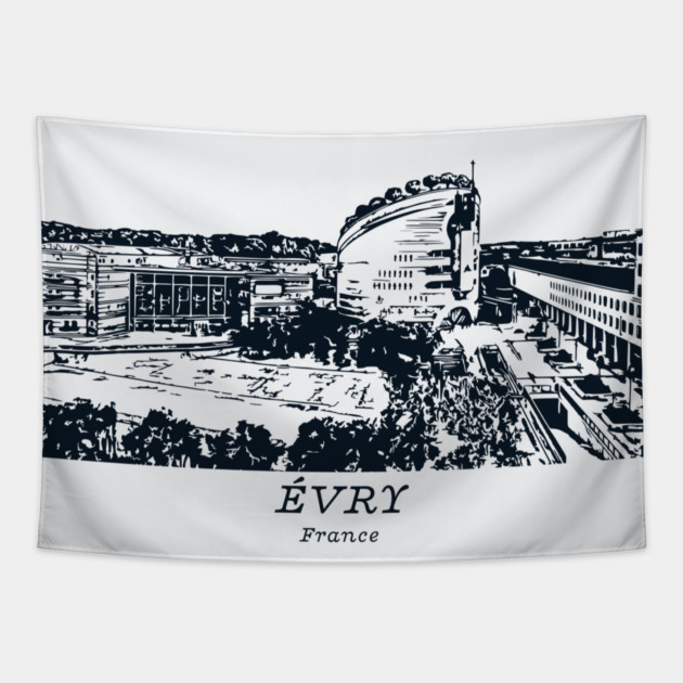 Évry - France Tapestry by Lakeric