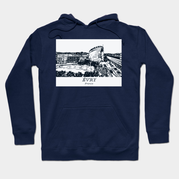 Évry - France Hoodie by Lakeric