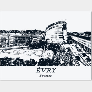 Évry - France Posters and Art