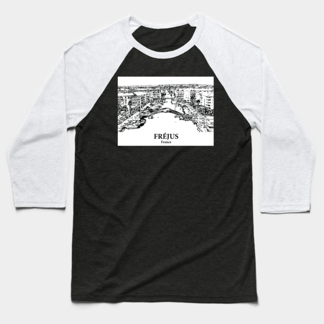 Fréjus - France Baseball T-Shirt by Lakeric