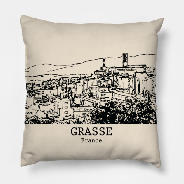 Grasse - France Pillow by Lakeric