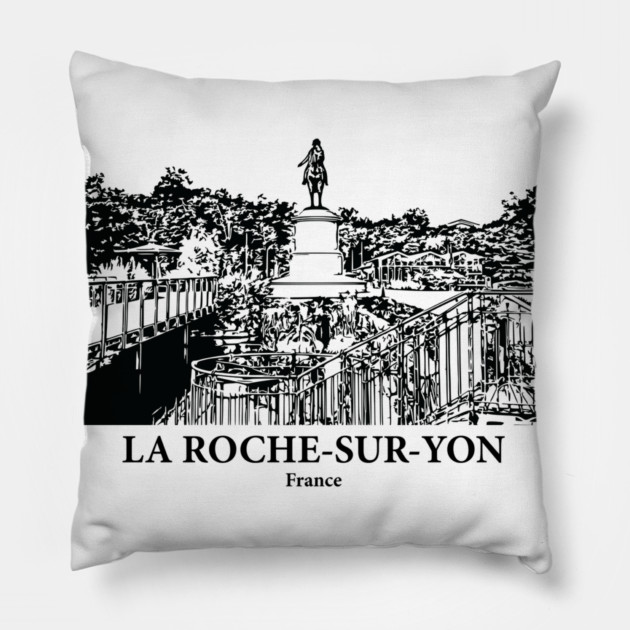 La Roche-sur-Yon - France Pillow by Lakeric