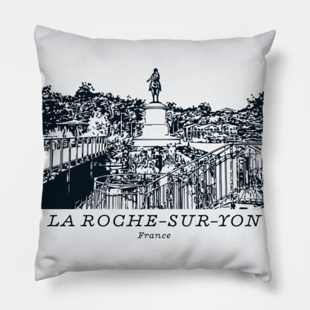 La Roche-sur-Yon - France Pillow by Lakeric