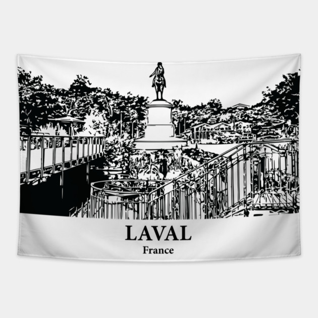 Laval - France Tapestry by Lakeric