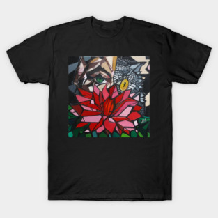 "Flower of the Night: Oil Painting  on Canvas in Cubism Style) T-Shirt