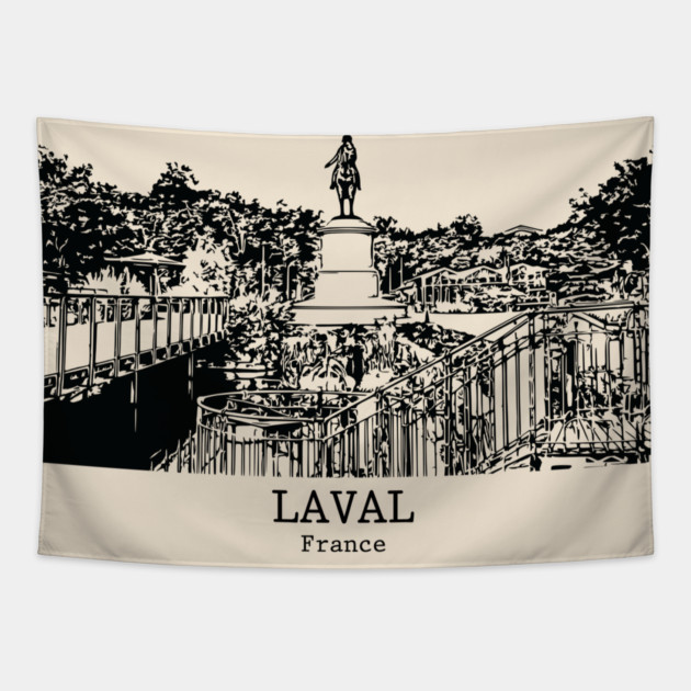Laval - France Tapestry by Lakeric
