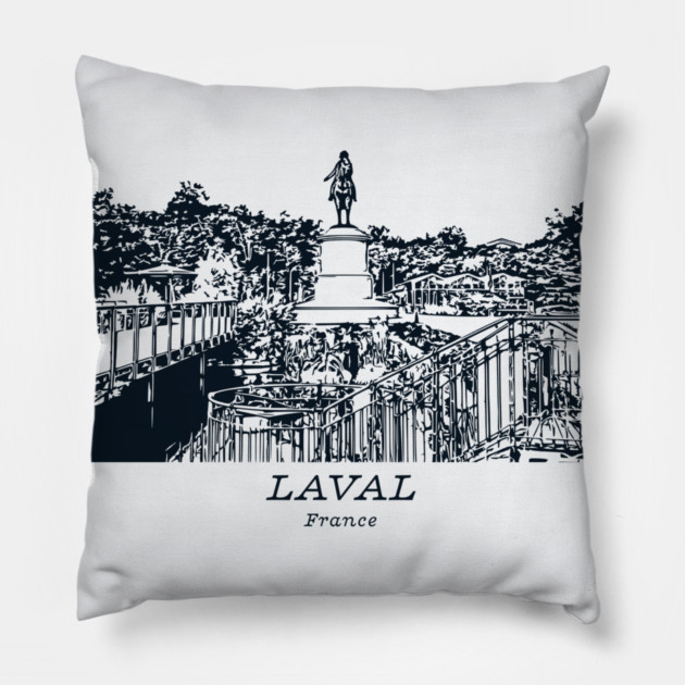 Laval - France Pillow by Lakeric