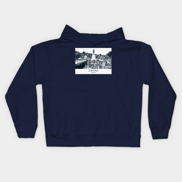 Laval - France Kids Hoodie by Lakeric