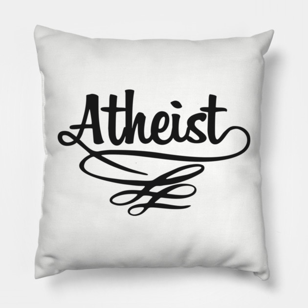 Atheist Critical Thinker Rebellious Vibe Pillow by Anticorporati