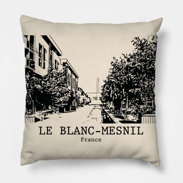 Le Blanc-Mesnil - France Pillow by Lakeric