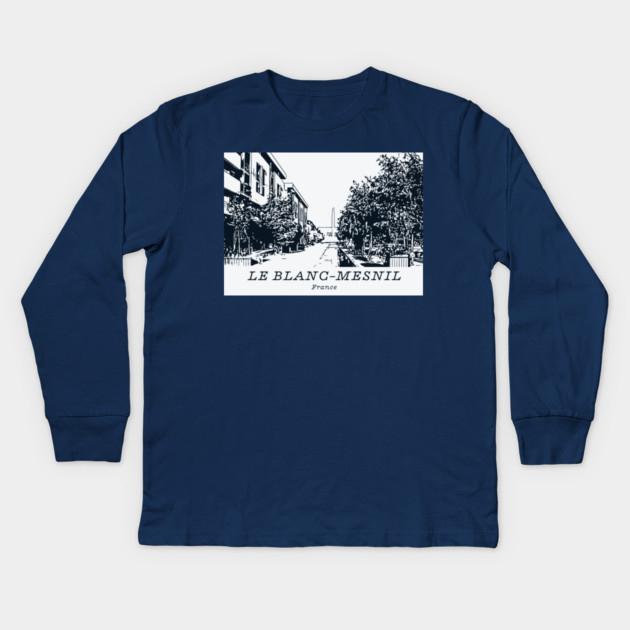 Le Blanc-Mesnil - France Kids Long Sleeve T-Shirt by Lakeric