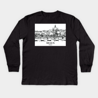 Meaux - France Kids Long Sleeve T-Shirt
