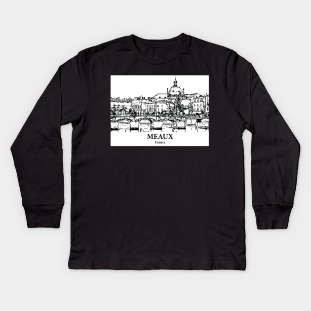 Meaux - France Kids Long Sleeve T-Shirt by Lakeric