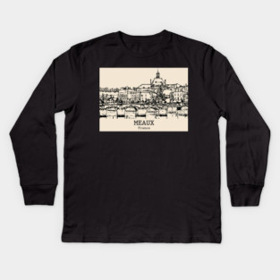 Meaux - France Kids Long Sleeve T-Shirt