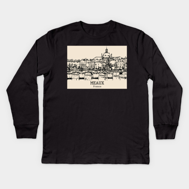 Meaux - France Kids Long Sleeve T-Shirt by Lakeric