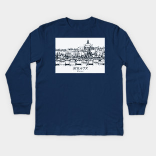 Meaux - France Kids Long Sleeve T-Shirt